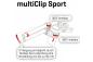 Preview: MultiClip Sport Stummellenker Wide 50/40 mm