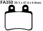 Preview: Bremsbelag - Satz Blackstuff (organisch) (EBC), FA350