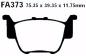 Preview: Bremsbelag - Satz Redstuff TT Carbon/Grafit (organisch) (EBC), FA373TT