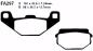 Preview: Bremsbelag - Satz Blackstuff (organisch) (EBC), FA297