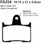 Preview: Bremsbelag - Satz Blackstuff (organisch) (EBC), FA254