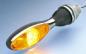 Preview: Blinker Micro 1000 LED, chrom, Glas gelb
