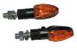 Preview: Halogen Blinker LIZZARD, schwarz, gelbes Glas, 12V/6W