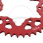Preview: Alu-Kettenrad: 43Z, Teil.: 520 rot, Sitta, Innen Ø : 110, Lochkr.: 130