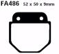 Preview: Bremsbelag - Satz Blackstuff (organisch) (EBC), FA486