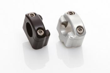 Preview: Klemmböcke Ø22,2/Ø28,6, silber, +25mm Anhebung