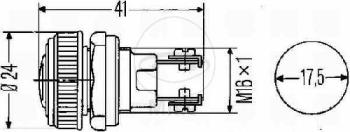 Preview: Kontrollleuchte, gelb, Schraubanschluss