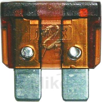 Flachsicherung, 7.5A, braun, 1 Stk.