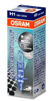 Glühlampe, H1 12V55W SV2, Silverstar 2.0