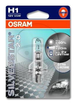 Glühlampe, H1 12V55W SV2 1er Blister, Silverstar 2.0
