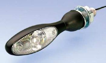 Blinker Micro 1000 LED, schwarz, Glas transparent