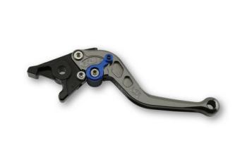 Clutch lever short L66R, anthracite / blue