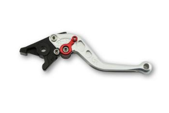 Clutch lever L37R, short, silver/red