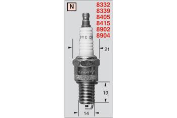 Spark plug RN9YCC/OE004