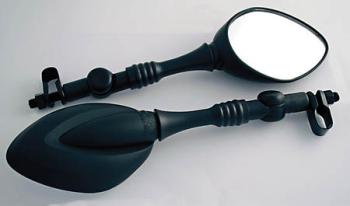 Universal mirror with hinge