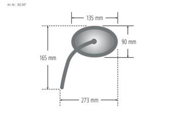 Suzuki mirror GSX 1100 E, right