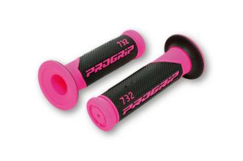 Lenkergriffe 732, neon pink/schwarz, 7/8 Zoll, geschlossen