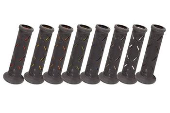 Handlebar grips 717, grey/black, 7/8 inch closed