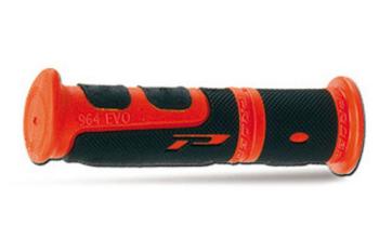 Handlebar grips 964, red/black, 7/8 inch ATV closed