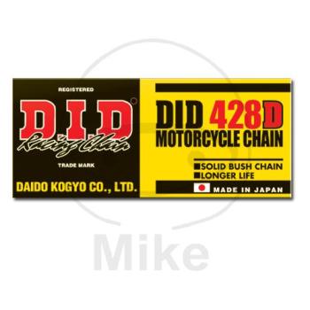 DID, Standard-Kette, 428D/102, offen mit Clipschloss