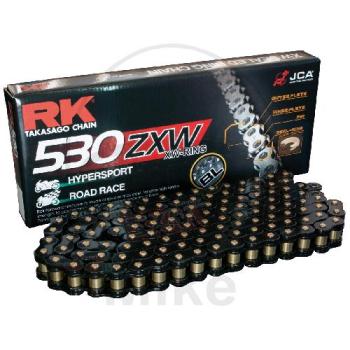 RK XW-Ring-Kette, schwarz 530ZXW/108, offen mit Nietschloss