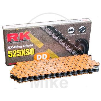 RK, X-Ring-Kette, orange 525XSO/118, offen mit Nietschloss