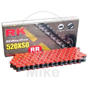 RK, X-Ring-Kette, rot 520XSO/116, offen mit Nietschloss