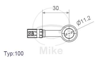 Ringfitting, Vario HD, TYP100, 11,2 mm  0° in ; Edelstahl