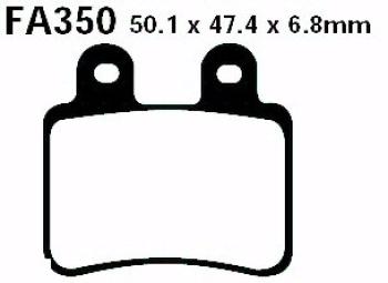 Bremsbelag - Satz Blackstuff (organisch) (EBC), FA350