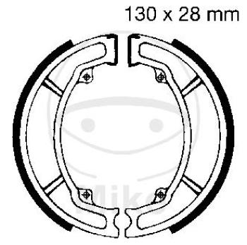 Bremsbacken, mit Feder, EBC
