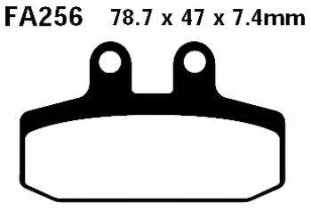 Bremsbelag - Satz Redstuff TT Carbon/Grafit (organisch) (EBC), FA256TT