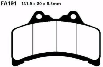 Bremsbelag - Satz Blackstuff (organisch) (EBC), FA191