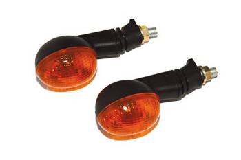 Mini-Blinker, oval, schwarz