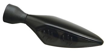 Blinker Micro Rhombus Dark, schwarz, vorne links/hinten rechts