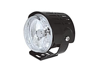 Driving light (high beam) 222-011 with alu cover black anodized