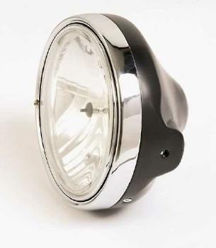 LTD headlamp 7 inch, glossy black