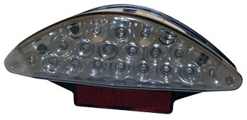 LED-Rücklicht SUPER BIKE 2, Glas getönt