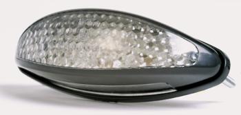 MICRO-L.A.,LED-Rücklicht, schwarz, mit Nr.-Schildbeleuchtung.