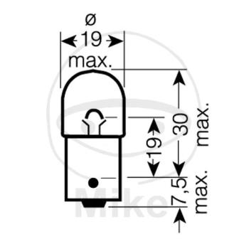 Glühlampe, 12V10W BA15S, Ultra Life