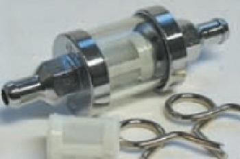 Universal 8mm Benzinfilter Motorrad Metall Glas Filter Kraftstofffilter  Benzin