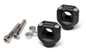 X-bar clamps Ø22,2/Ø28,6, black, +25mm