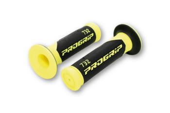Superbike Grip 732 Two Colors Yellow-Fluo-Black Closed End