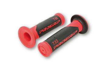 Lenkergriffe 732, rot/schwarz, 7/8 Zoll, geschlossen