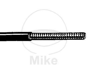 Bowdenzughülle, mit Kunststoffmantel, schwarz, 1 m, 0-02-08 3.5 L W