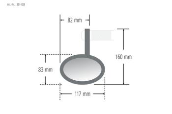 Lenkerendenspiegel VICTORY, 1 Zoll