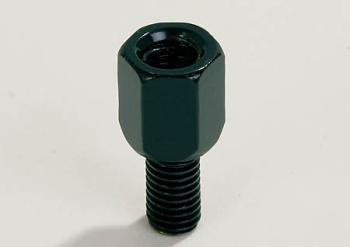 Spiegeladapter Loch M10 re. auf Bolzen M8 li. schwarz