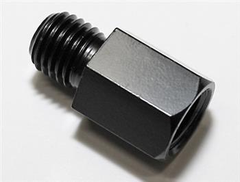 Spiegeladapter Loch M10 re. auf Bolzen M10 re. schwarz