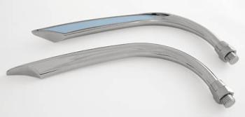 Show bike mirror, ILLEGAL, Alu, chromed, pair