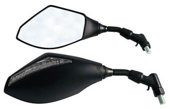 Mirror with LED indicator