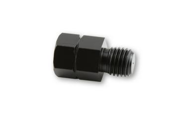 Spiegeladapter Loch M10 re. auf Bolzen M10 li. schwarz